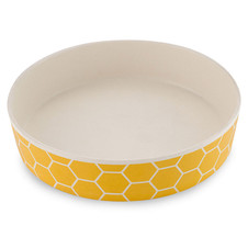 Beco Honeycomb Printed Bamboo Cat Bowl
