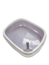 Petential Large Cat Litter Tray Lilac