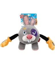GIGwi Rock Zoo King Rabbit Boxer Plush Dog Toy