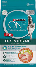 Purina One Cat Adult Coat & Hairball Chicken Dry Cat Food