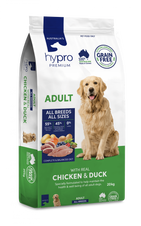 Hypro Premium Adult Grain Free Chicken & Duck Dry Dog Food