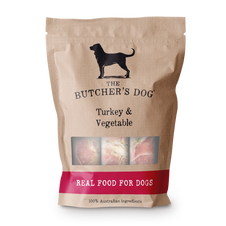 The Butcher's Dog Turkey & Vegetable Raw Dog Food 1.5kg