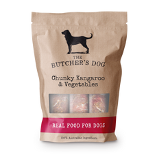 The Butcher's Dog Chunky Kangaroo & Vegetable Raw Dog Food 1.5kg