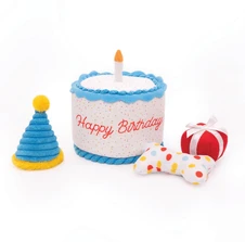Zippy Paws Burrow Birthday Cake Dog Toy