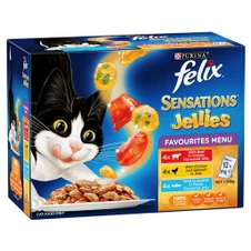 Felix Sensations Jellies Favourite Menu Adult Wet Cat Food