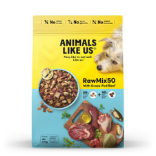 Animals Like Us RawMix50 Dog Food with Grass-Fed Beef Front