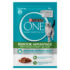 Purina One Cat Indoor Advantage with Chicken in Gravy Wet Cat Food