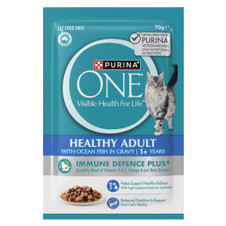Purina One Cat Adult with Ocean Fish in Gravy Wet Cat Food