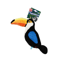 GIGwi Tropicana Toucan with TPR Black Dog Toy
