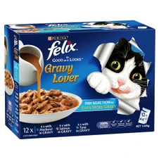 FELIX Gravy Lover Fish Selection Adult Wet Cat Food