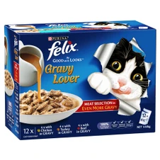 FELIX Gravy Lover Meat Selection Adult Wet Cat Food
