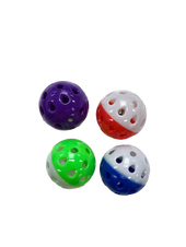 Plastic Ball with Bell Cat Toy - Assorted Colours