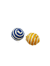 Jute Ball Cat Toy - Assorted Colours