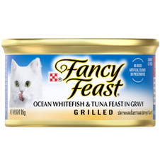 Fancy Feast Grilled Ocean Whitefish & Tuna Feast in Gravy Wet Cat Food