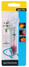 Aqua One Glass Thermometer