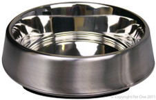 Pet One Stainless Steel Bowl Anti Ant Anti Tip