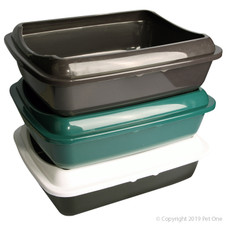 Pet One Rectangular Cat Litter Tray with Lid