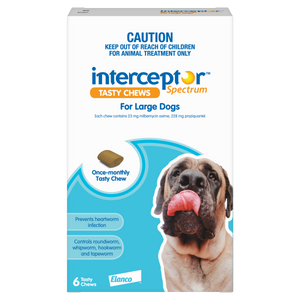 Interceptor Spectrum Chews Large Dog Blue