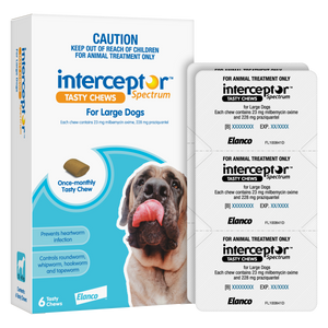 Interceptor Spectrum Chews Large Dog Blue