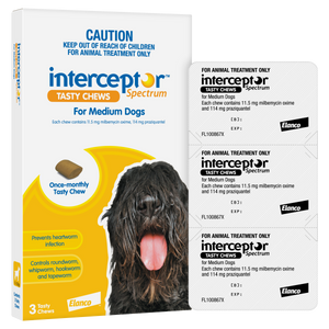 Interceptor Spectrum Chews Medium Dog Yellow