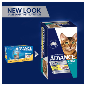 ADVANCE Adult Tender Chicken Wet Cat Food Trays new look