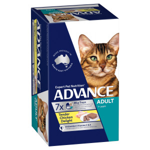 ADVANCE Adult Tender Chicken Wet Cat Food Trays