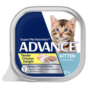 ADVANCE Kitten Tender Chicken Delight Wet Cat Food Tray pic