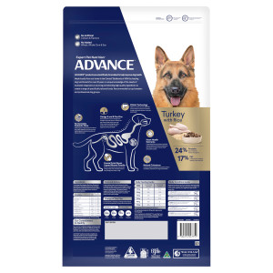 ADVANCE All Shepherds Adult Dry Dog Food Turkey back