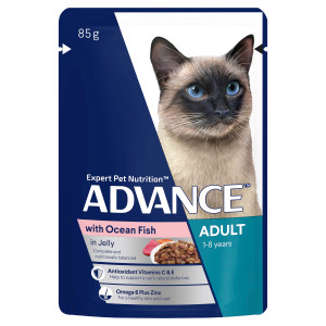 ADVANCE Adult Cat with Ocean Fish in Jelly Wet Cat Food Pouches pic