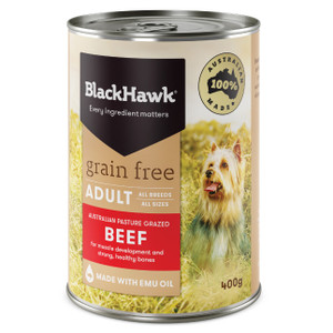 Black Hawk Grain Free Beef Wet Dog Food 400g