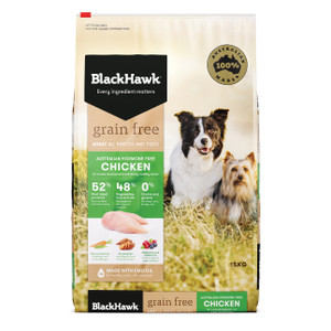 Black Hawk Grain Free Chicken Dry Adult Dog Food 15kg