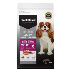 Black Hawk Lamb & Rice Dry Small Breed Adult Dog Food 3kg