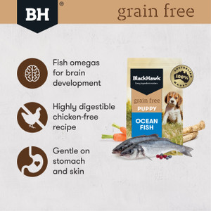 Black Hawk Grain Free Ocean Fish Dry Puppy Food other