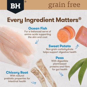 Black Hawk Grain Free Ocean Fish Dry Puppy Food back
