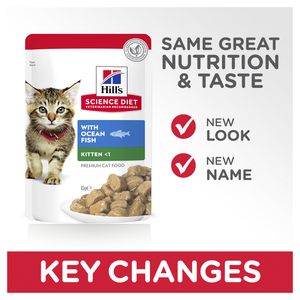 Hill's Science Diet Kitten Healthy Development Ocean Fish Wet Cat Food Pouches