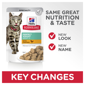 Hill's Science Diet Perfect Weight Chicken Adult Wet Cat Food Pouches