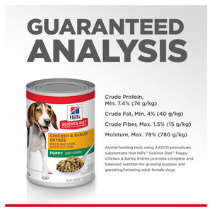 Hill's Science Diet Puppy Chicken & Barley Entree Wet Dog Food