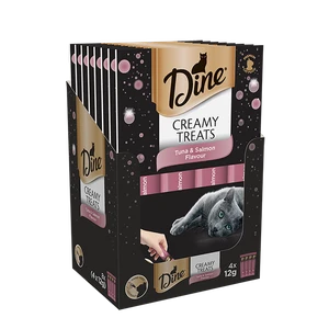 Dine Creamy Cat Treats Tuna and Salmon