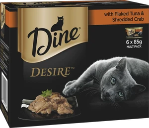 Dine Desire Flaked Tuna & Shredded Crab Adult Wet Cat Food