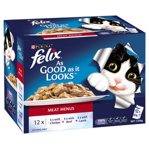 Felix Meat Menu Adult Wet Cat Food