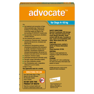 Advocate Flea & Worming For Medium Dogs Aqua