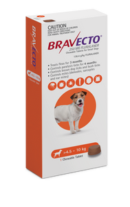 Bravecto Flea & Tick Chew For Small Dogs Orange 1pk