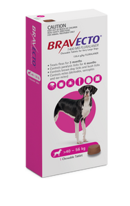 Bravecto Flea & Tick Chew For Extra Large Dogs Pink