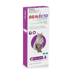 Bravecto Flea & Tick Spot-On For Large Cats Purple