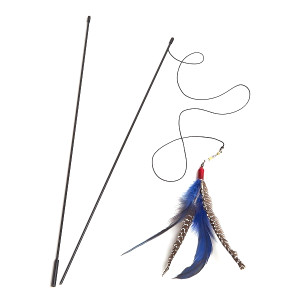 Flea Circus Da Bird Rod Feather Teaser Cat Toy