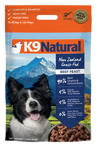 K9 Natural Beef Feast Freeze Dried Dog Food