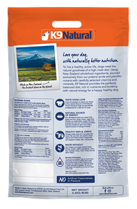 K9 Natural Beef Feast Freeze Dried Dog Food