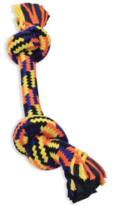 Mammoth Flossy Chews Braidys 2 Knot Bone Dog Toy