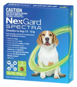 Nexgard Spectra Flea, Tick and Worming for Medium Dogs