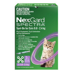 Nexgard Spectra Spot On for Cats 0.8kg-2.4kg